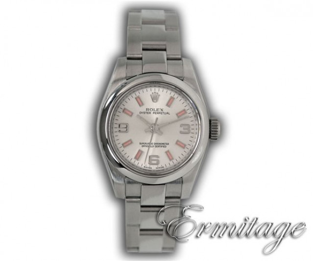 Rolex 176200 Steel on Oyster Steel with Rose Luminous Index & Arabic 3-6-9